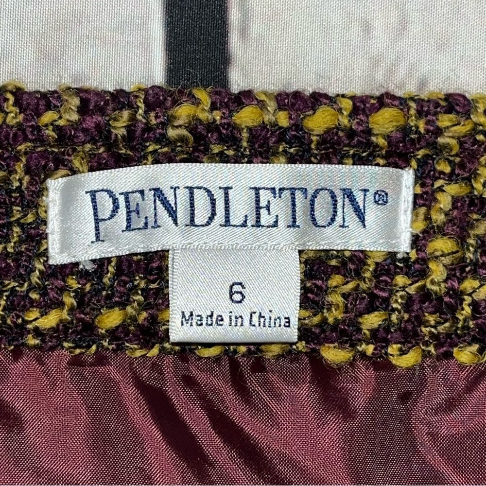 Vintage Pendleton Women’s Wool Tweed Pencil Skirt Size 6 - Picture 5 of 14